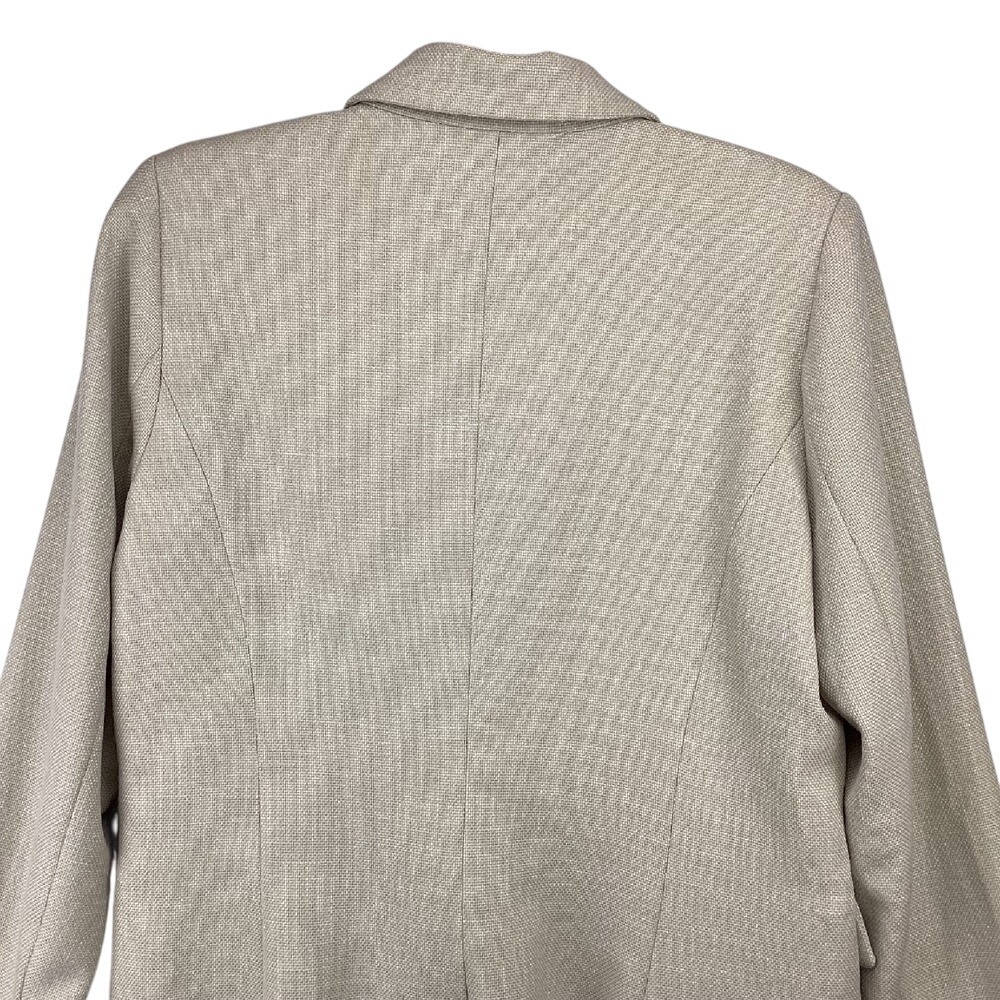 House of‎ Harlow 1960 Blazer Size Medium Beige Double Breasted Business Casual - Picture 5 of 8